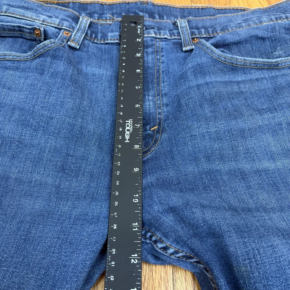Levis 512 Jeans Mens 34x32 (34x31) Medium‎ Wash Blue Slim Taper Stretch Denim